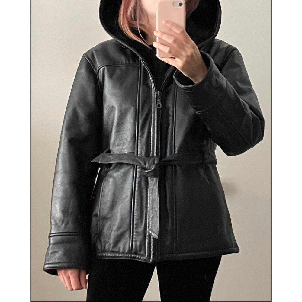 Wilson’s Leather Women's Black Leather Coat
